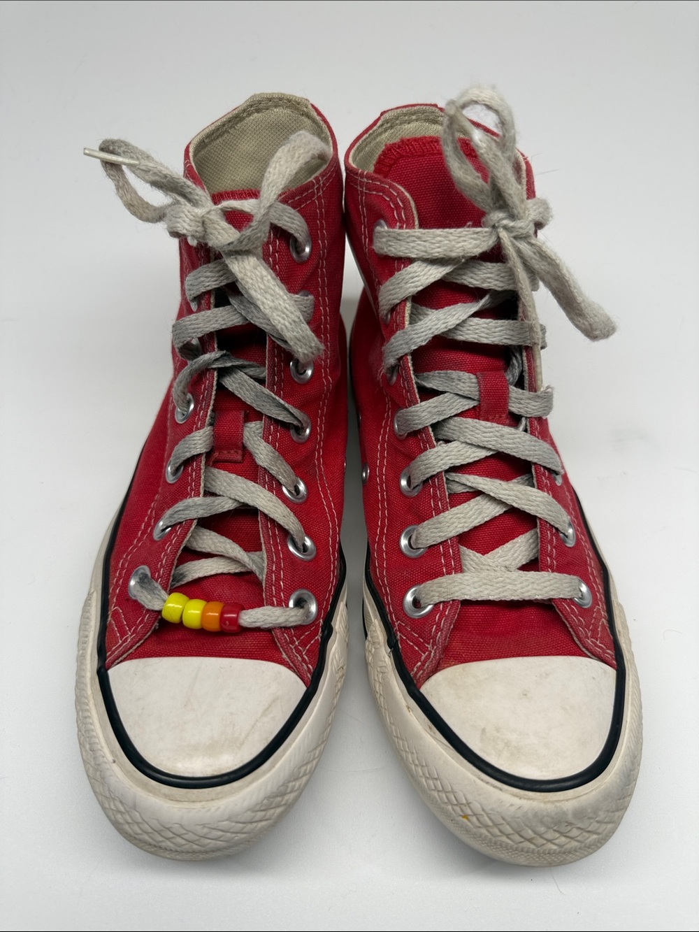 Converse Kids Red High-Top Sneakers with White Soles